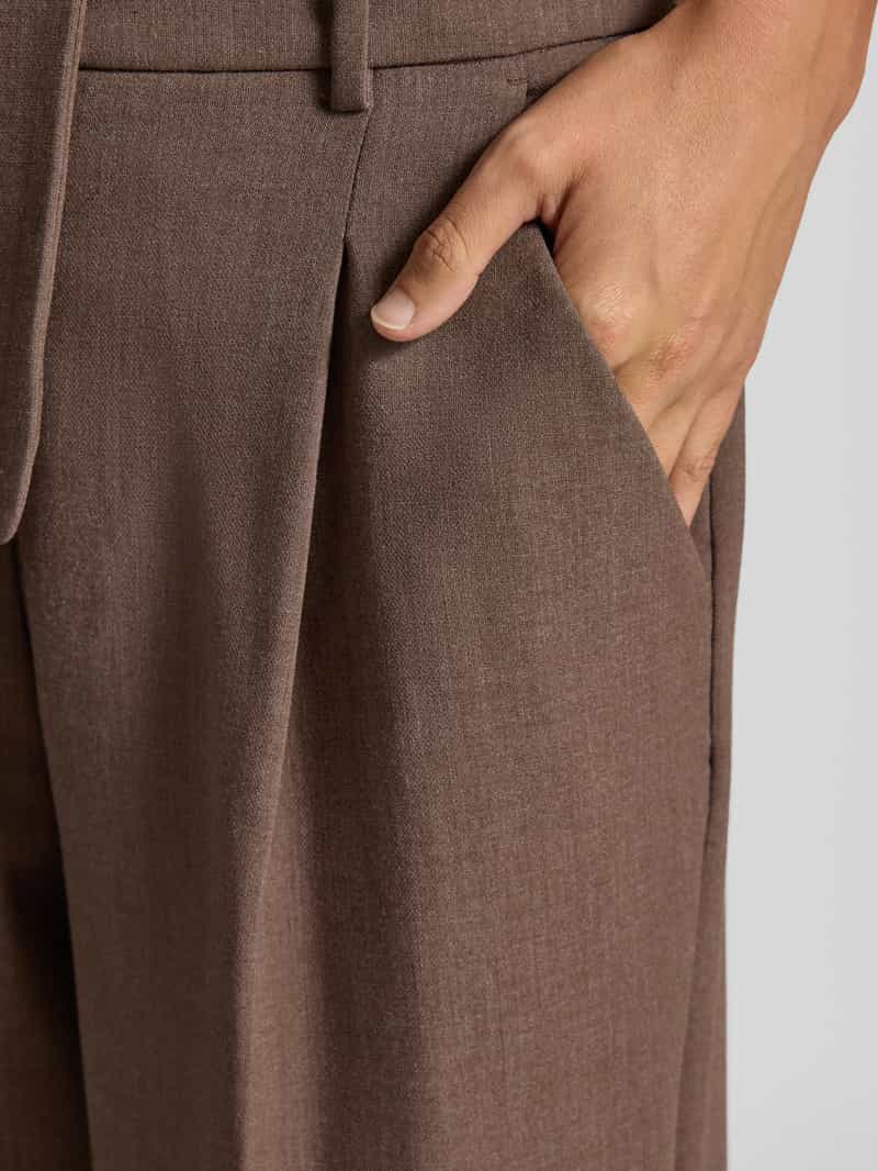 MSCH Copenhagen High waist stoffen broek met wijde pijpen model 'Rosina Michelle'