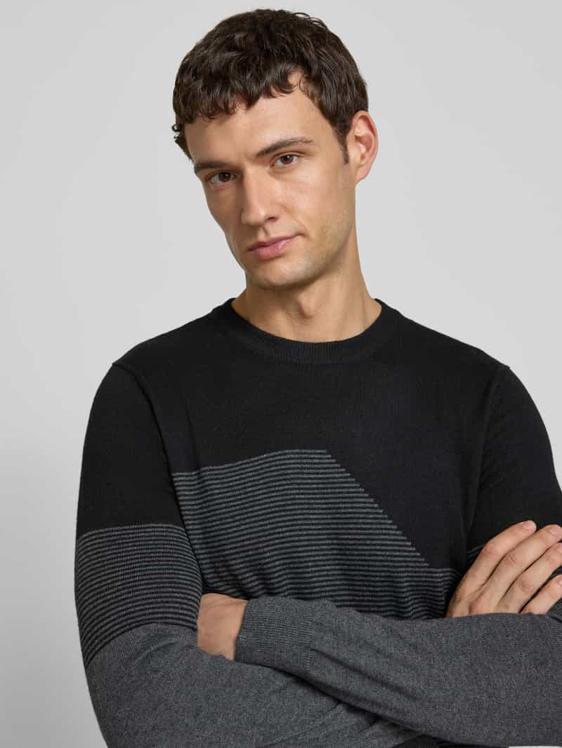 Antony Morato Gebreide pullover met ribboorden