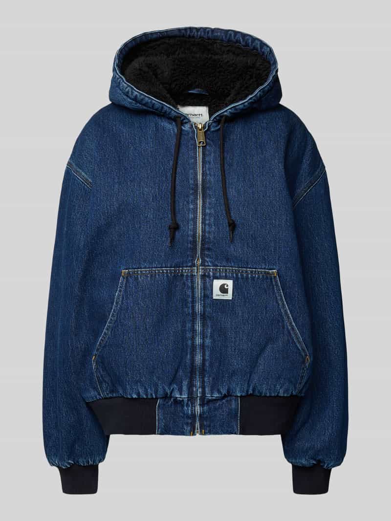 Carhartt Work In Progress Jeansjack met kangoeroezak