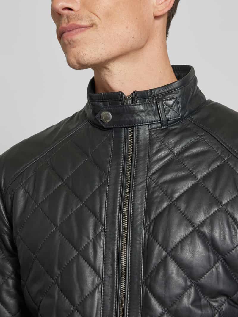 JOOP! Collection Leren jack met opstaande kraag model 'Boys'