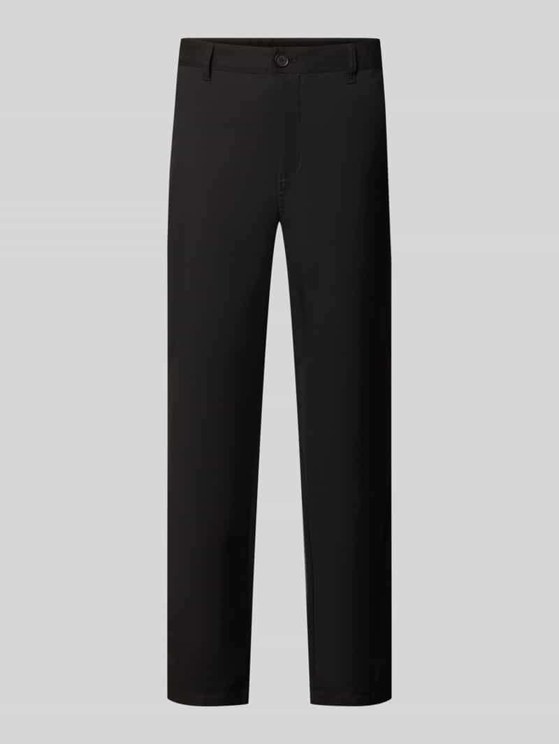 straight fit broek met viscose