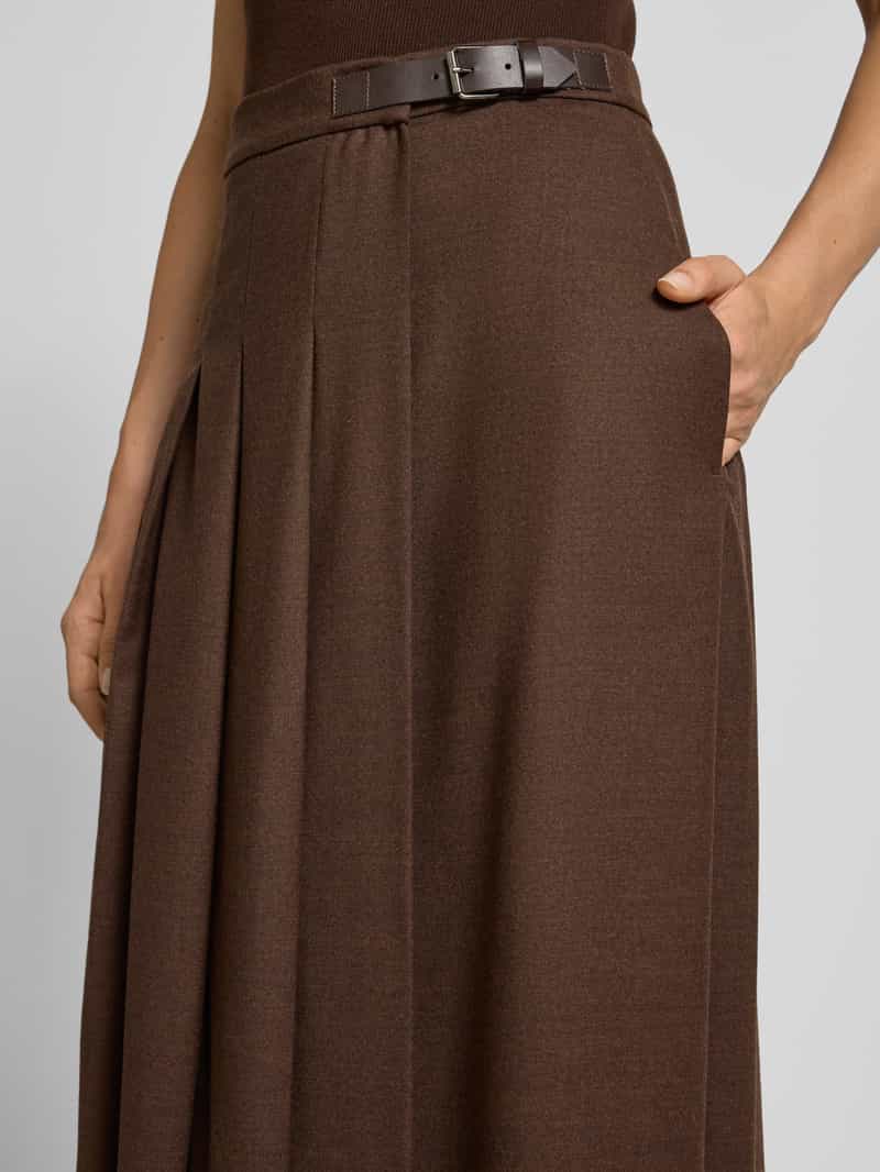 Weekend Max Mara Uitlopende wikkelrok van scheerwolmix model 'FASTOSO'