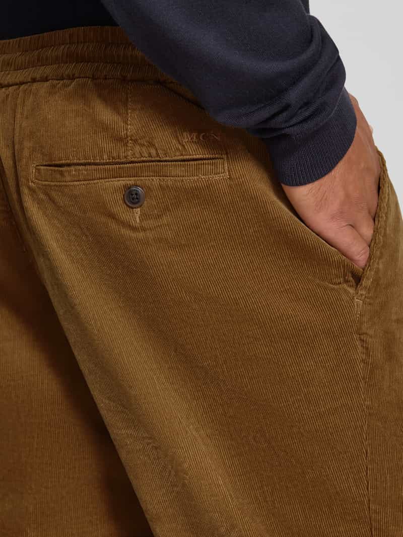 MCNEAL Regular fit corduroy broek met tunnelkoord