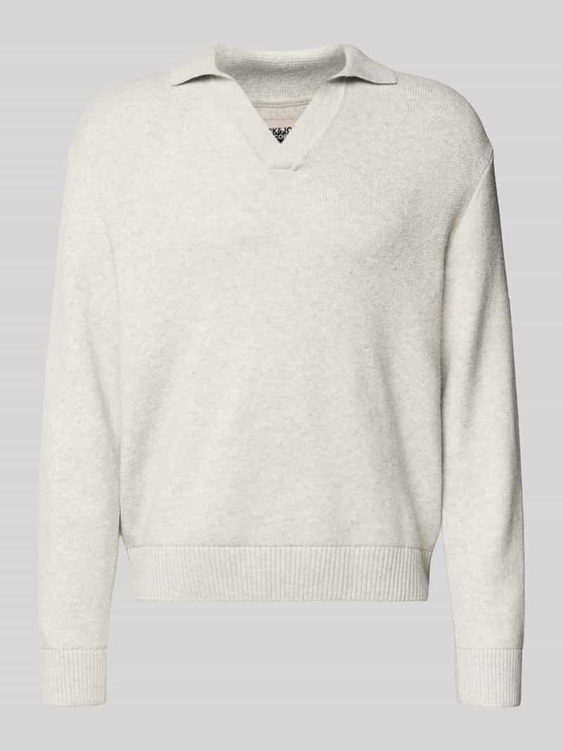 jack & jones Gebreide pullover met V-hals model 'COVER'