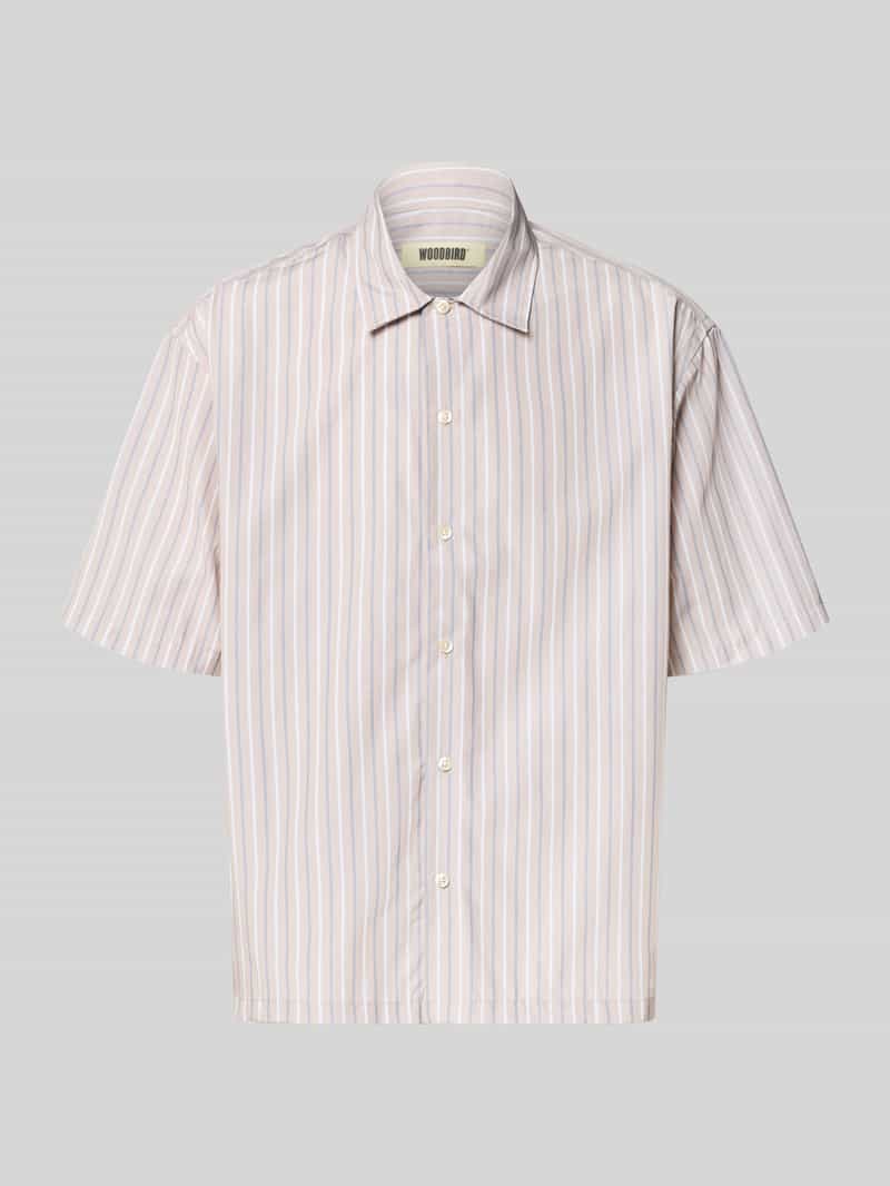 WOODBIRD Relaxed fit vrijetijdsoverhemd met 1 2-mouwen model 'Wang'