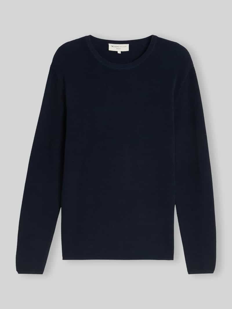 Tom Tailor Denim - Gebreide trui van katoen - Maat XXL - sky captain blue