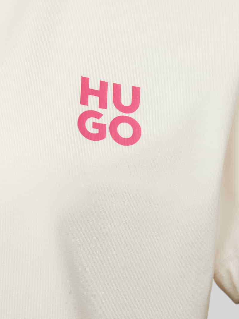 HUGO Pyjamabovendeel met labelprint model 'NIKA'