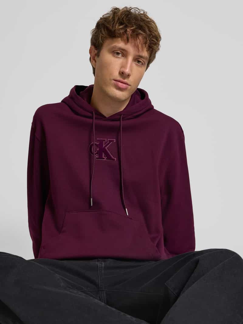 Calvin Klein Jeans Regular fit hoodie met logopatch model 'Fleece'