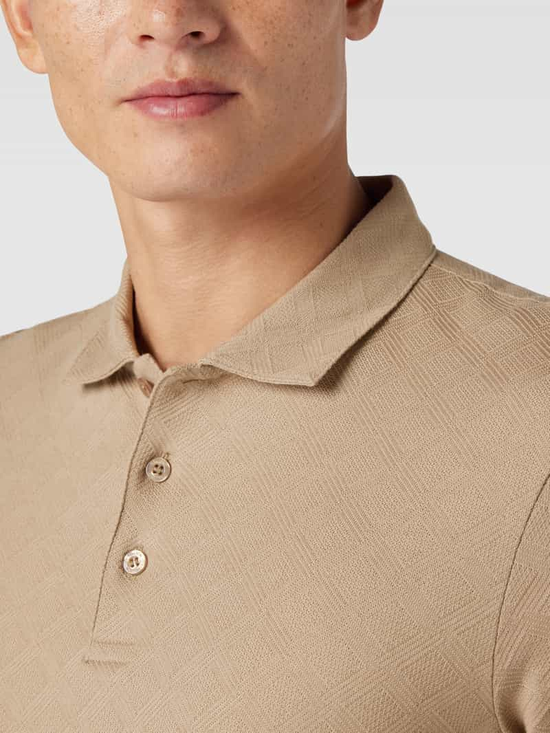 Strellson Poloshirt met structuurmotief model 'Fadu'