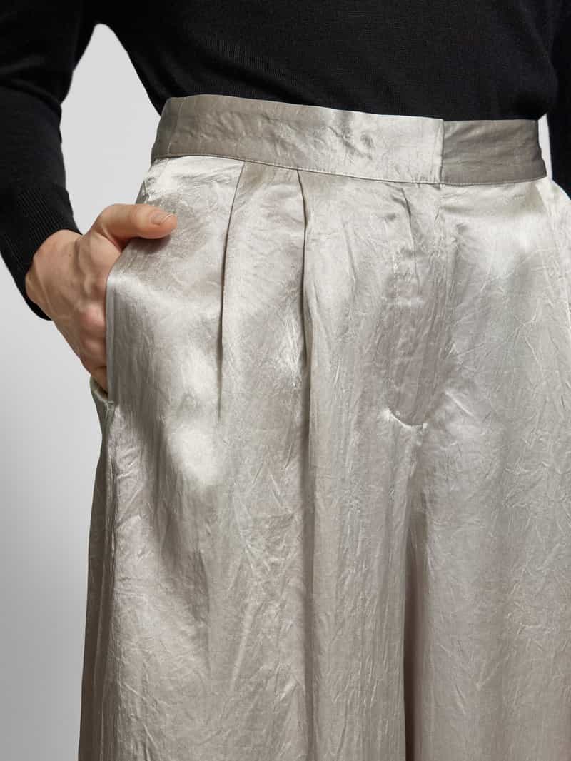 Selected Femme Wide leg stoffen broek in metallic model 'SELENE'