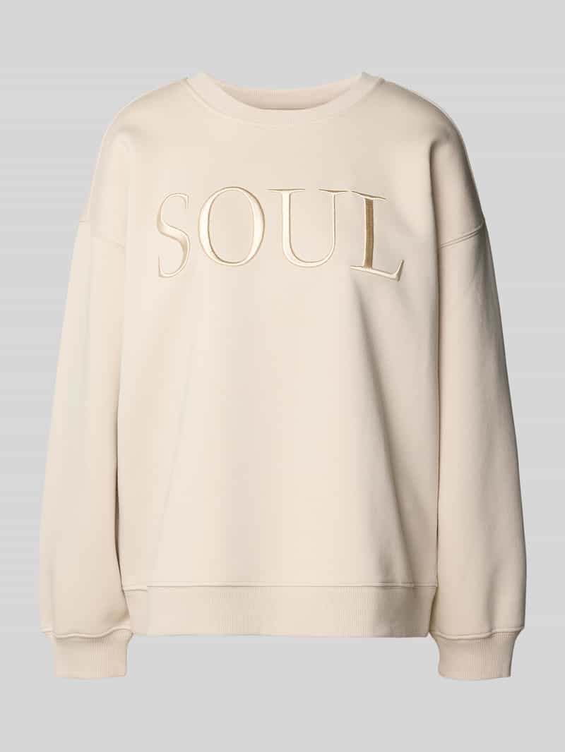 Smith and Soul Sweatshirt met stitching en ronde hals
