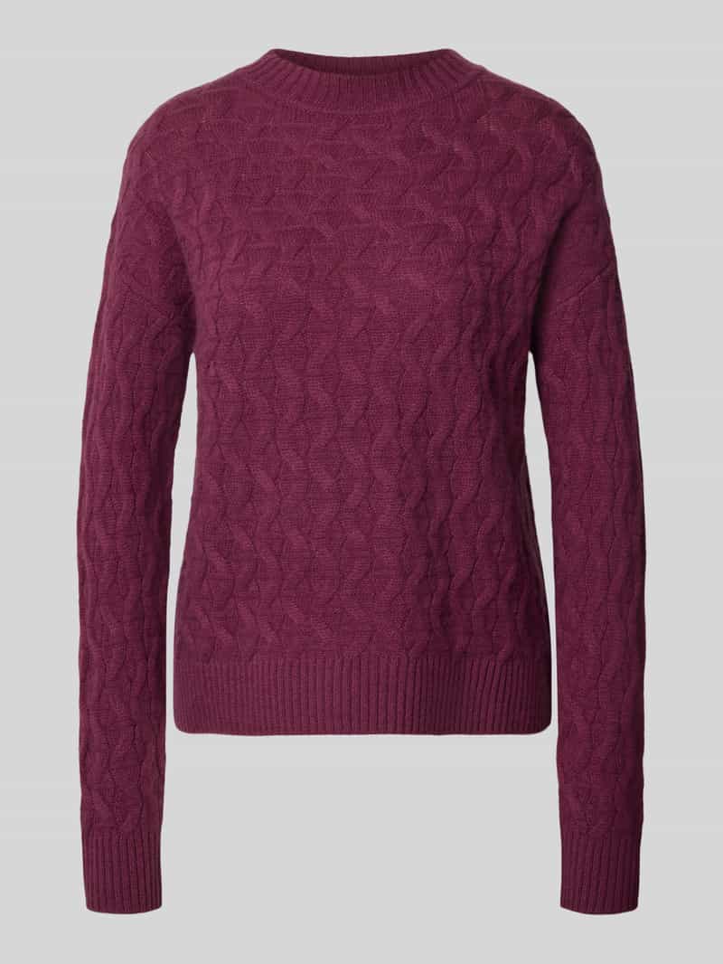 Christian Berg Woman Gebreide pullover van kasjmier met ronde hals
