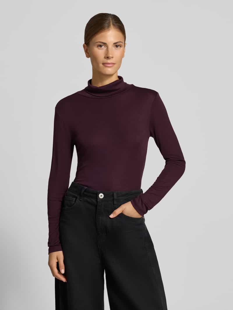comma Slim fit shirt met lange mouwen van elastische katoenmix model 'OKTOBER'