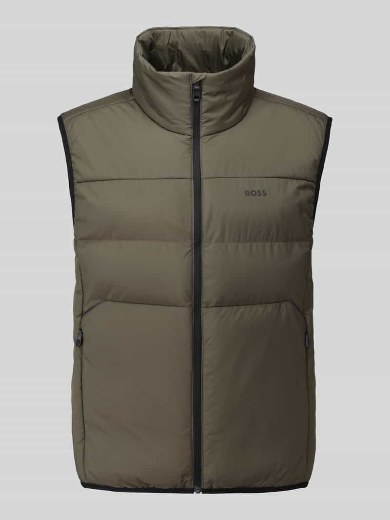 BOSS Green Regular fit bodywarmer met opstaande kraag model 'OW_Urbanex'