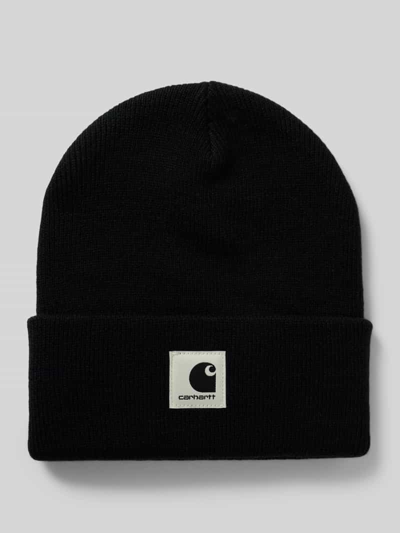 Carhartt Work In Progress Beanie met labelpatch model 'Ashley'
