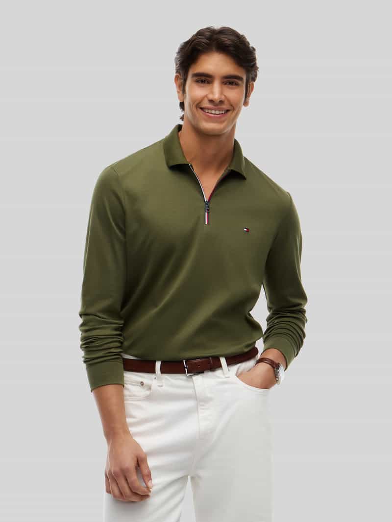 Tommy Hilfiger Regular fit poloshirt van puur katoen model 'LIQUID'