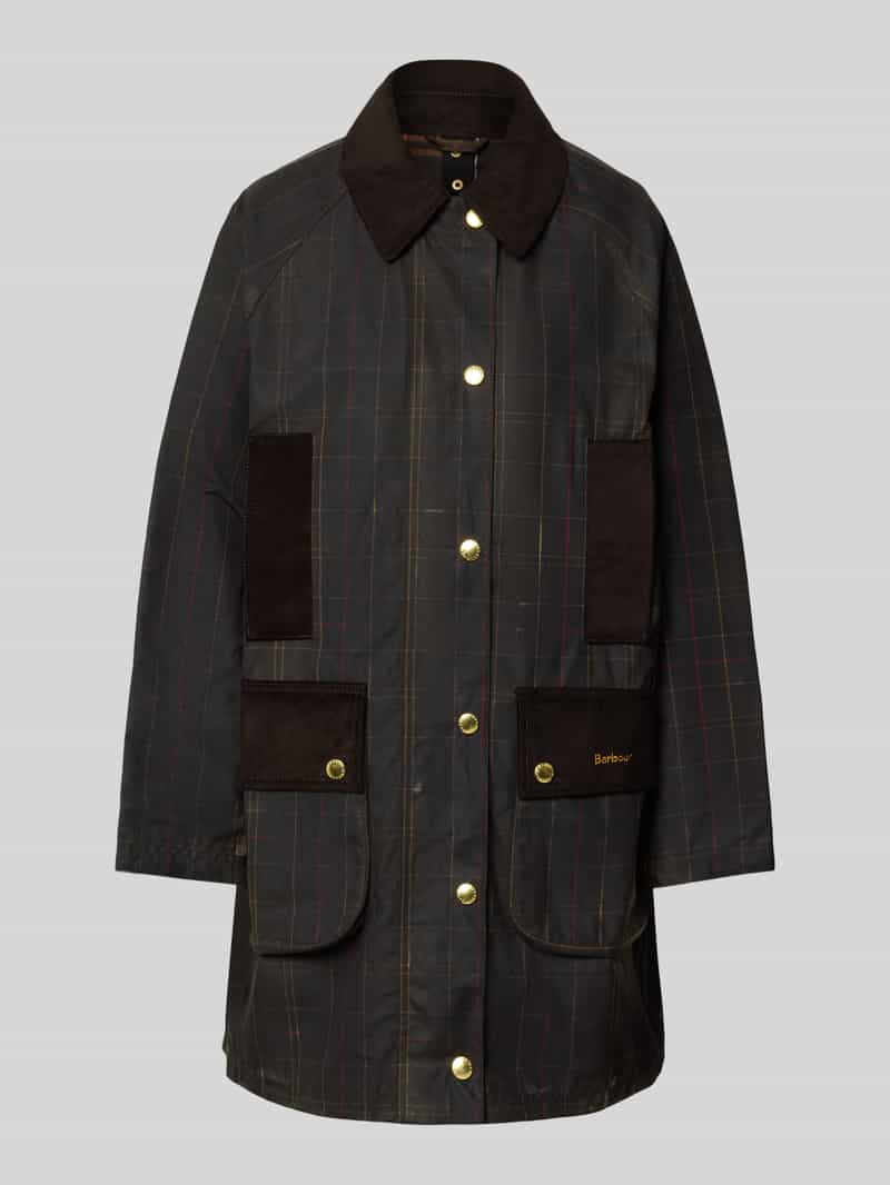 Barbour Regular fit functioneel jack van puur gewaxte katoen