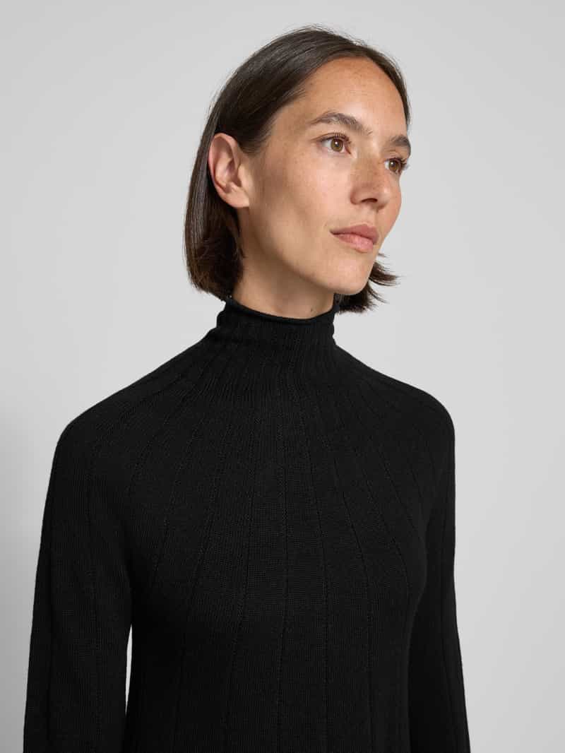 MM Loose fit gebreide jurk van zuivere scheerwol model 'CILE'