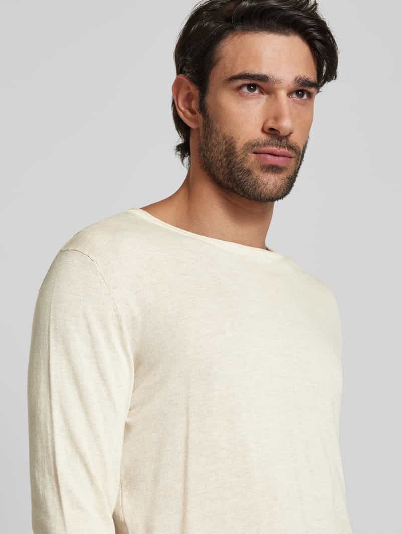 Selected Homme Gebreide pullover met ronde hals model 'Rome'