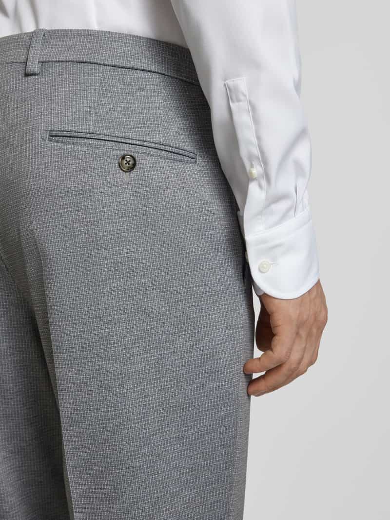 JOOP! Collection Straight leg stoffen broek met structuurmotief model 'Brad'