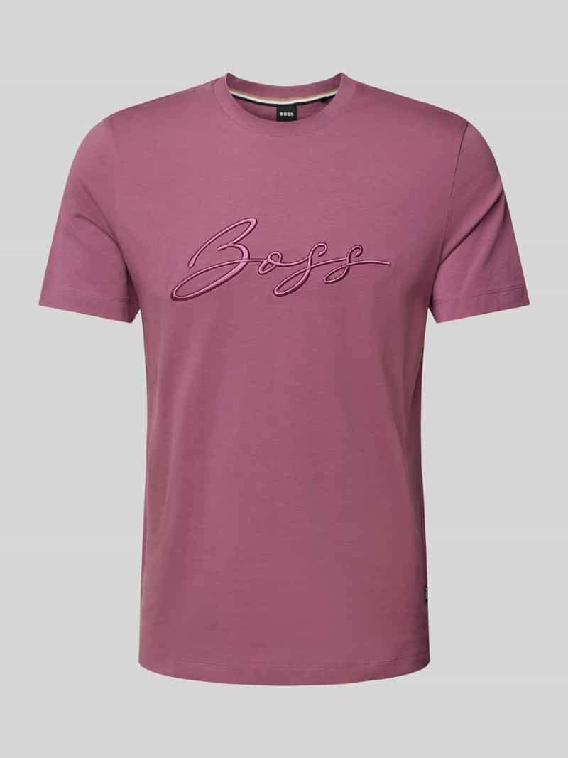 Boss T-shirt met labelstitching model 'Thompson'