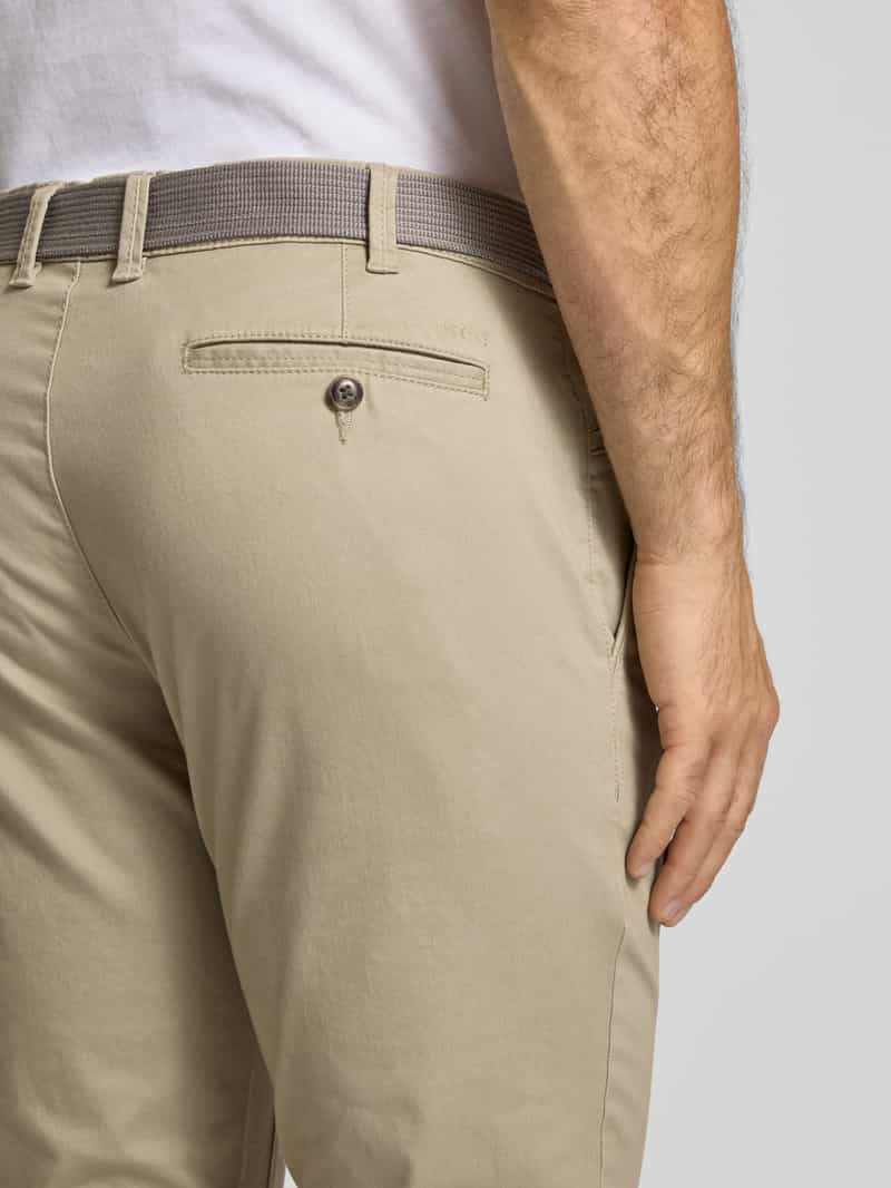 MCNEAL Slim fit chino met riem
