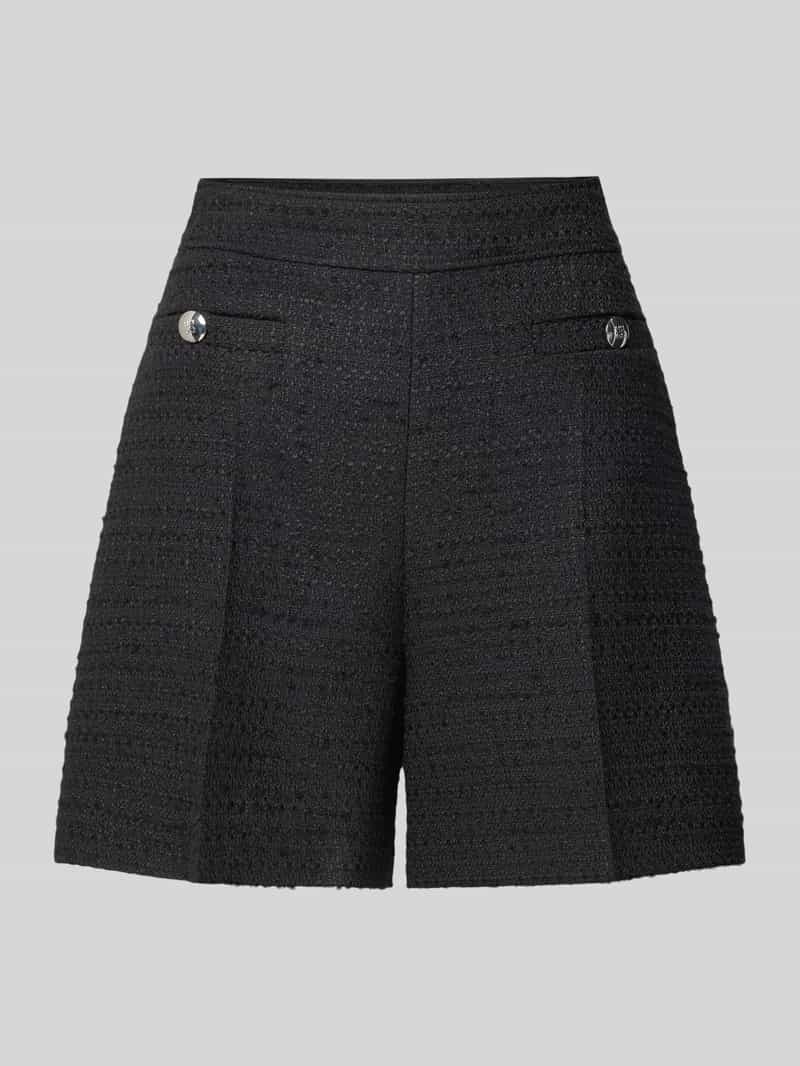 HUGO Loose fit korte broek met structuurmotief model 'Haberi'