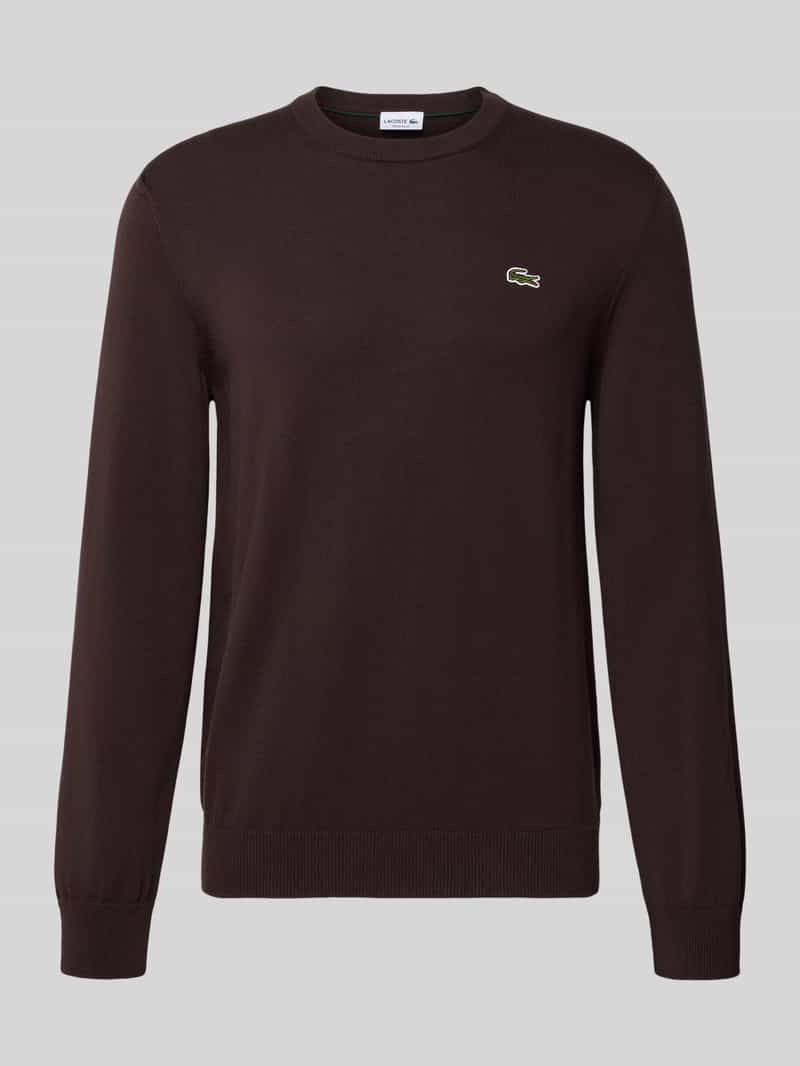 Lacoste Regular fit gebreide pullover van katoenmix