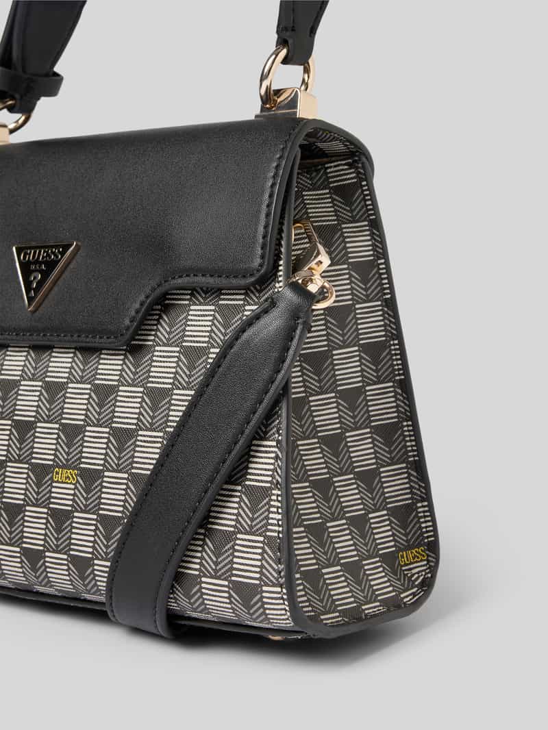 Guess Handtas met labelapplicatie model 'G WAVE'