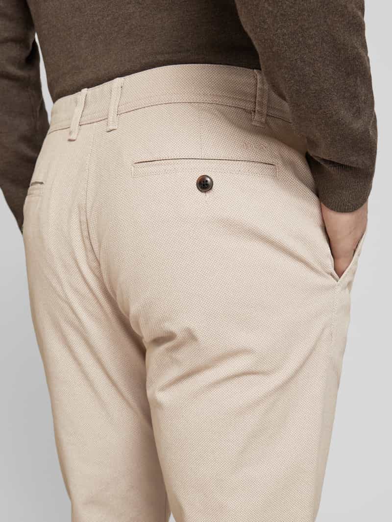MCNEAL Slim fit chino met structuurmotief