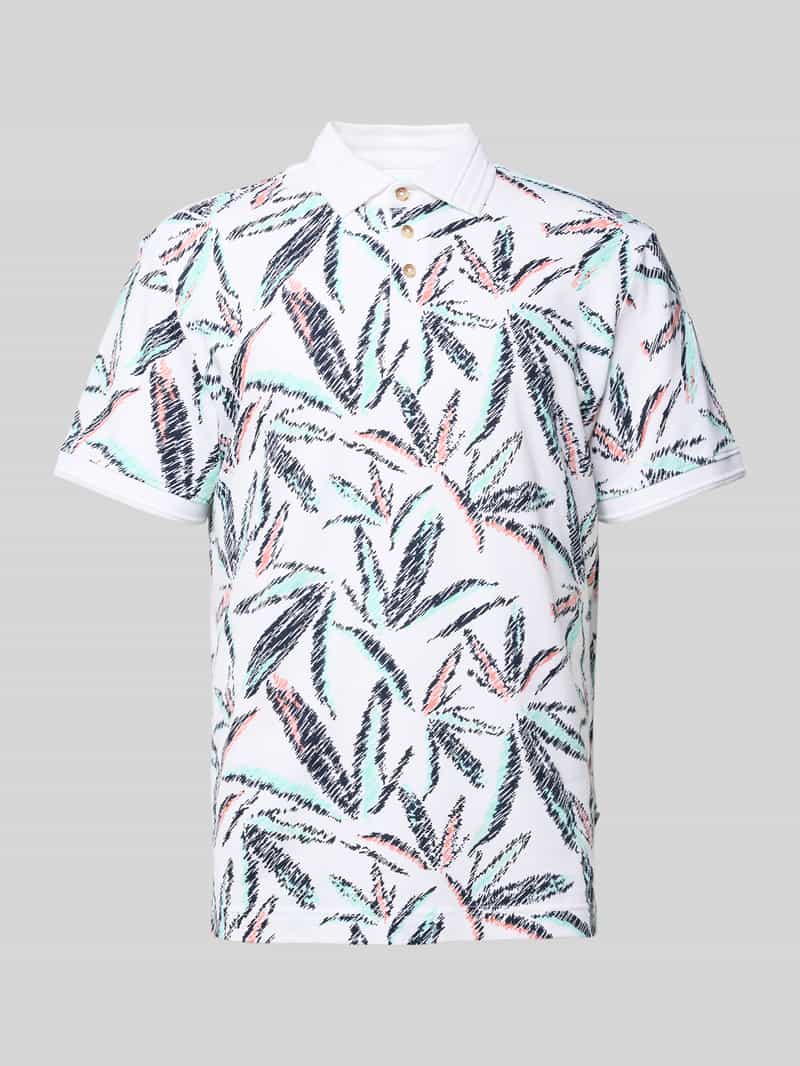 Tom Tailor Regular fit poloshirt van een mix van katoen en elastaan