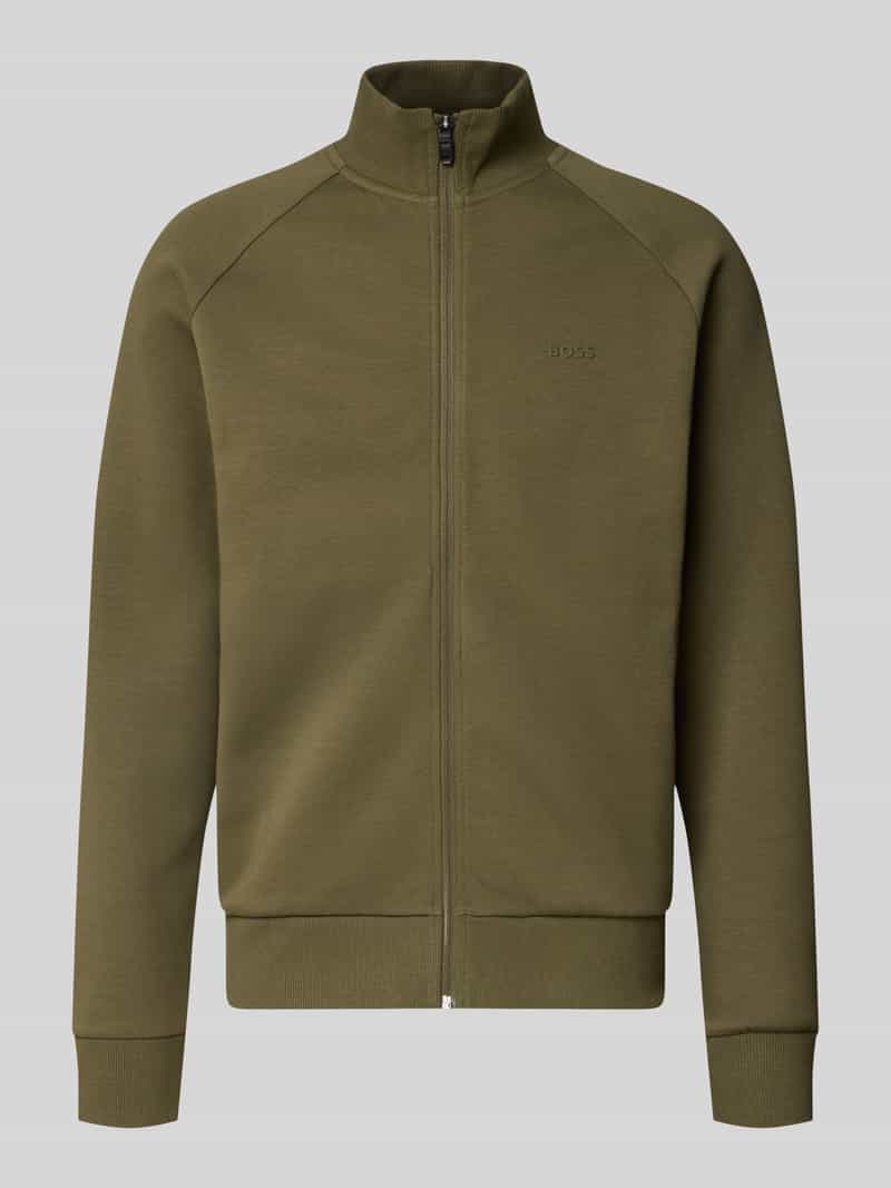 BOSS Green Sweatjack met reliëflogo