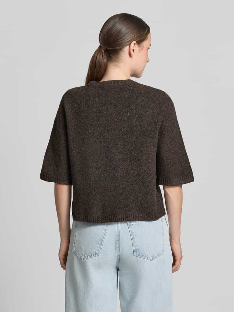 Vero Moda oversized pullover met wol model 'BOOM' bruin, foto 2