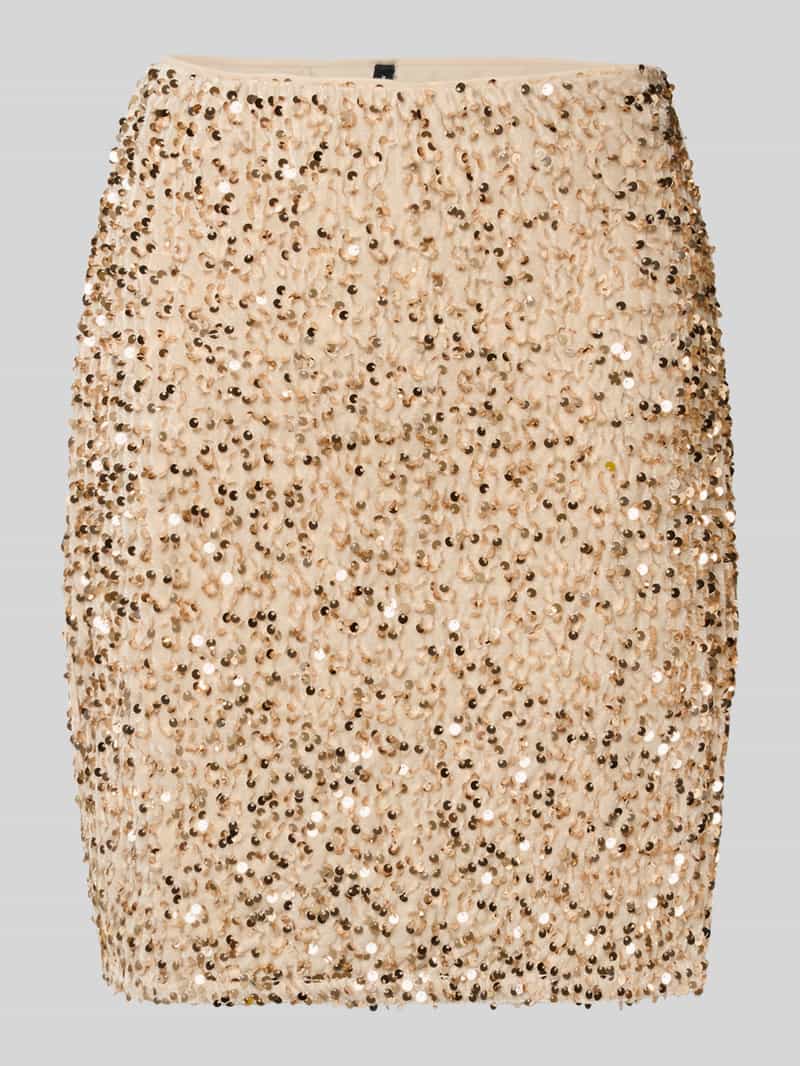 Vero Moda Licht uitlopende minirok met pailletten model 'BELLA'