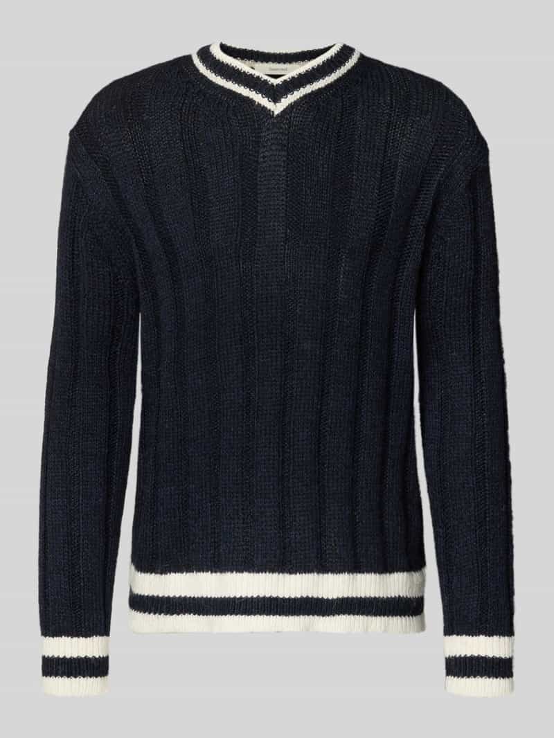 Selected Homme Relaxed fit gebreide pullover met wol model 'ROY'