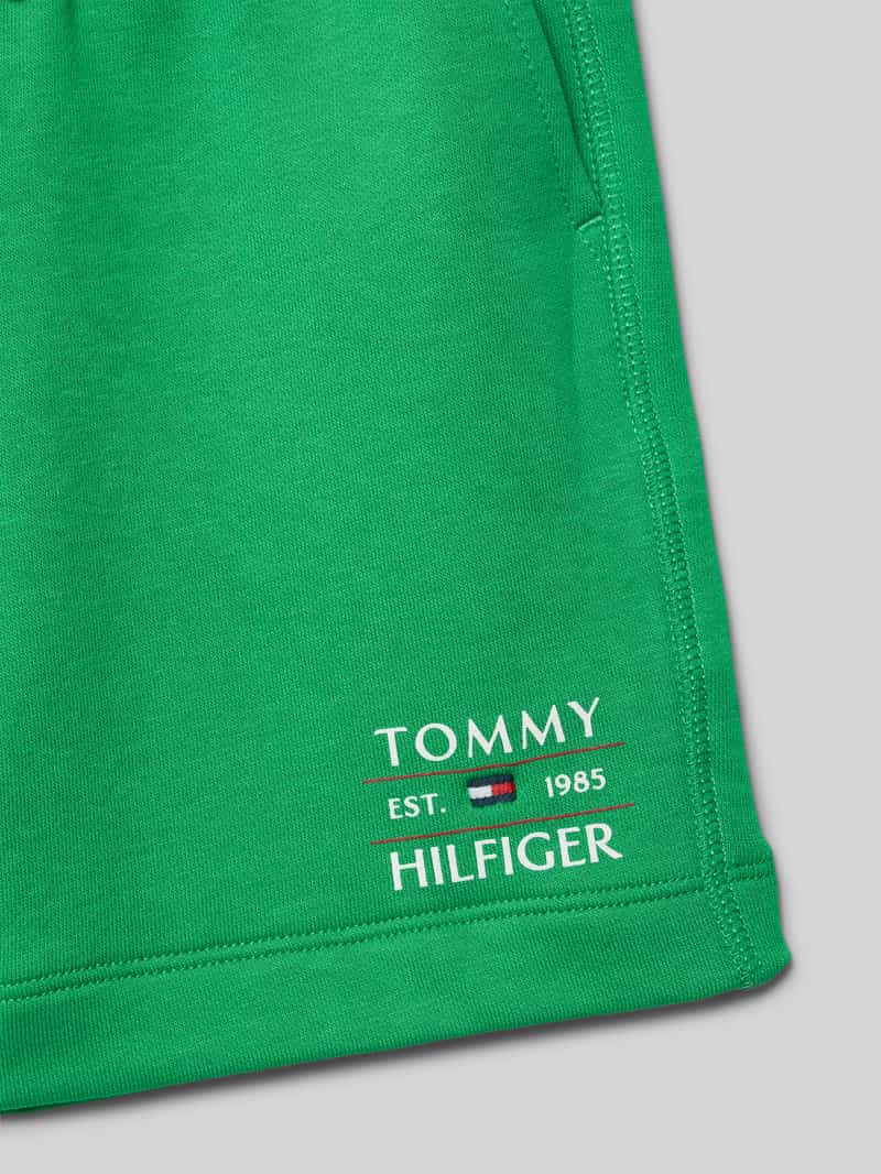 Tommy Hilfiger Kids Sweatshorts met labeldetail