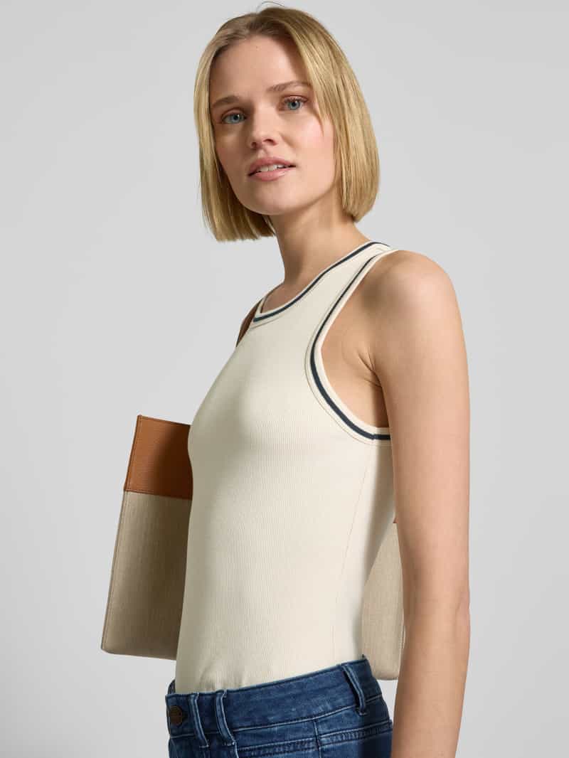 Opus Tanktop met ribboorden model 'Ilesso'