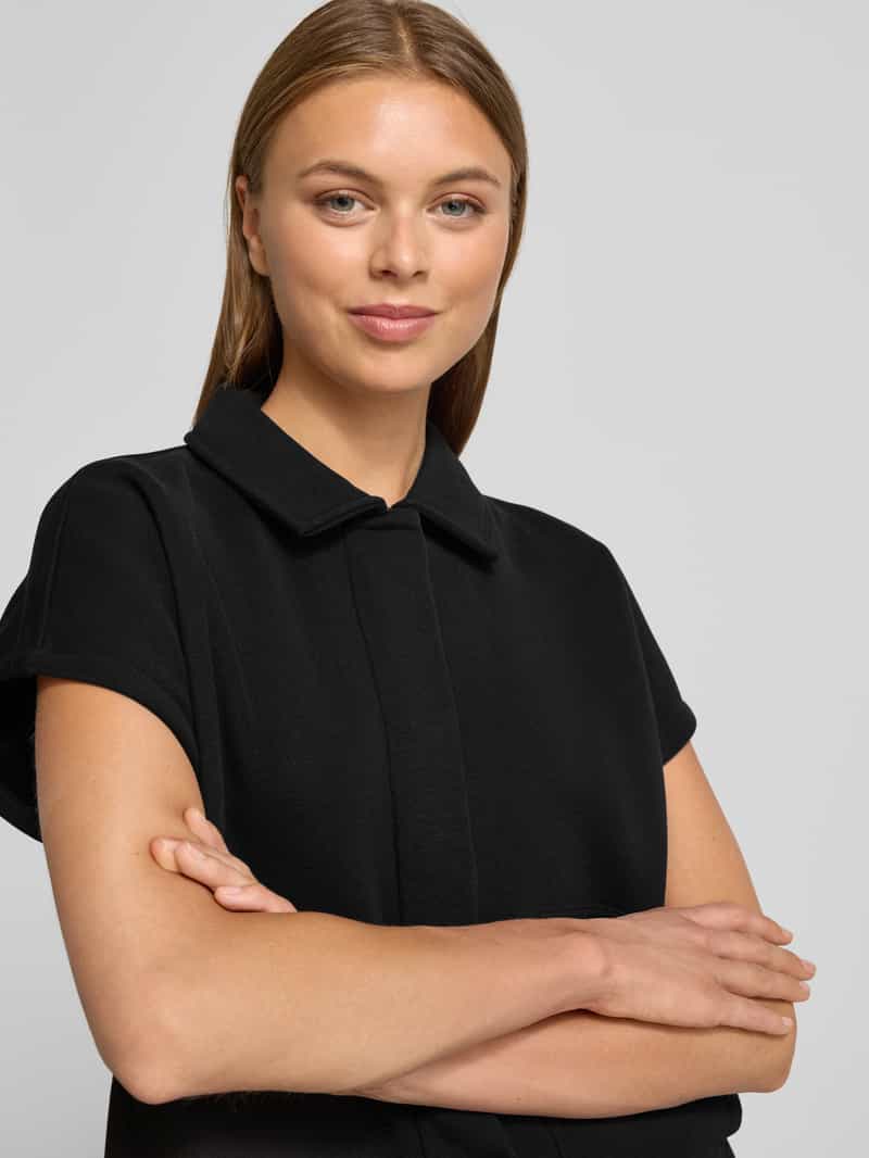 Opus Sweatjack met blinde knoopsluiting model 'Gesy'
