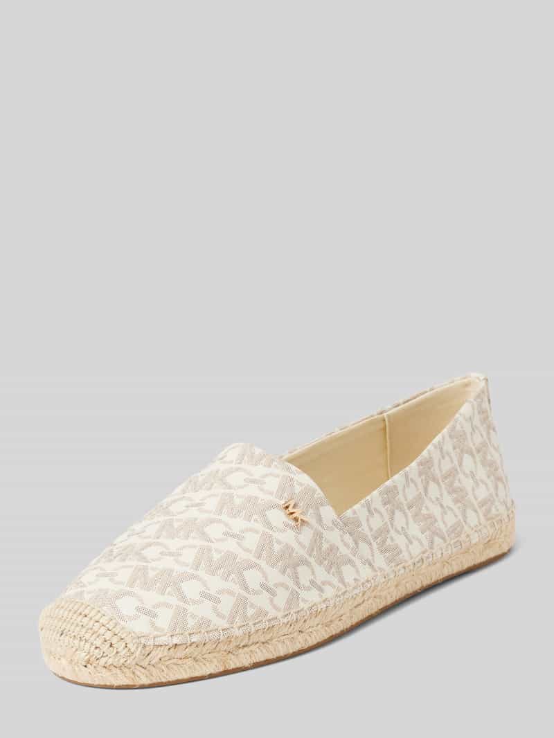 Espadryle ze wzorem z logo na całej powierzchni model ‘KENDRICK’