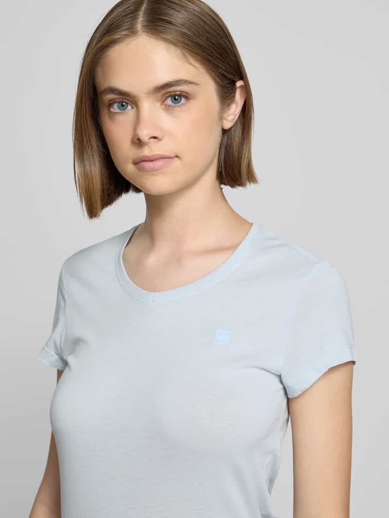 G-Star Raw Slim fit T-shirt met labelstitching model 'Eyben'