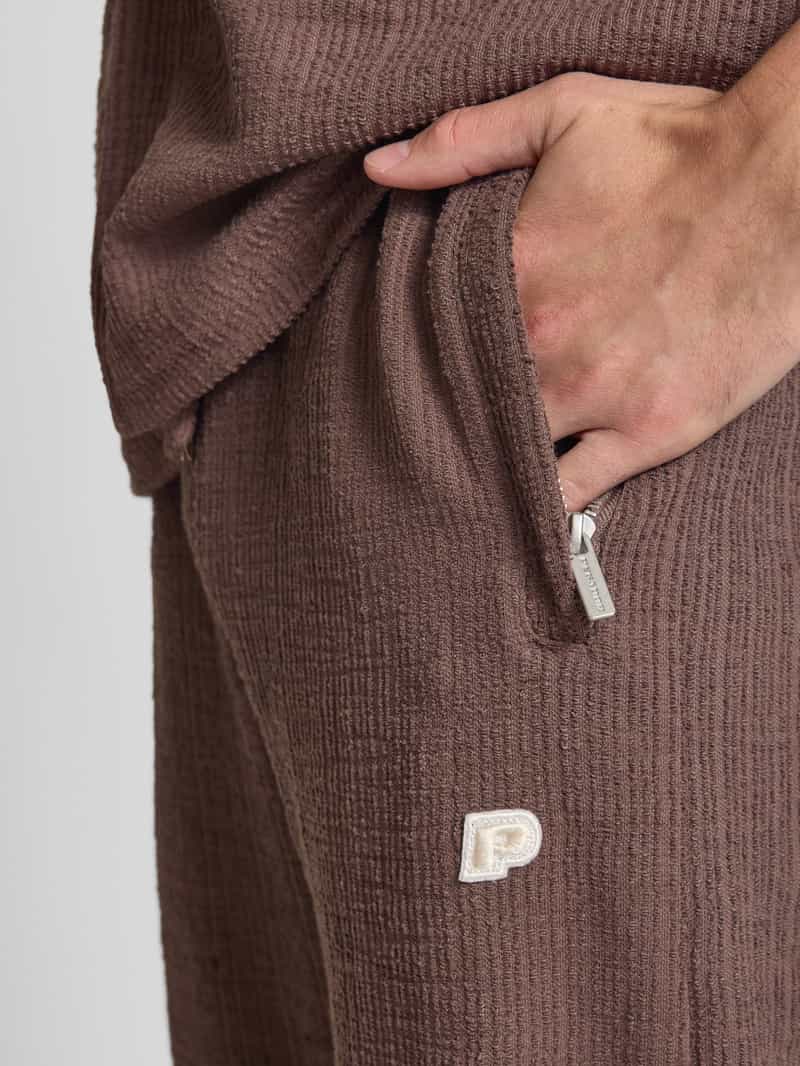 PEGADOR Regular fit sweatpants met structuurmotief model 'Libco'