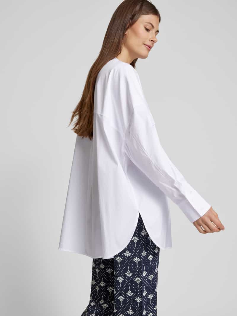Joop! Relaxed fit overhemdblouse met opstaande kraag model 'Brunella'