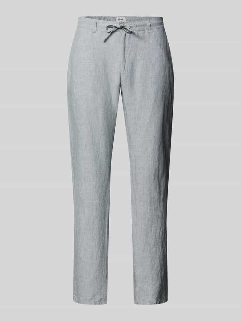 BRAX Linnen broek met tunnelkoord model "FABIO JOK"