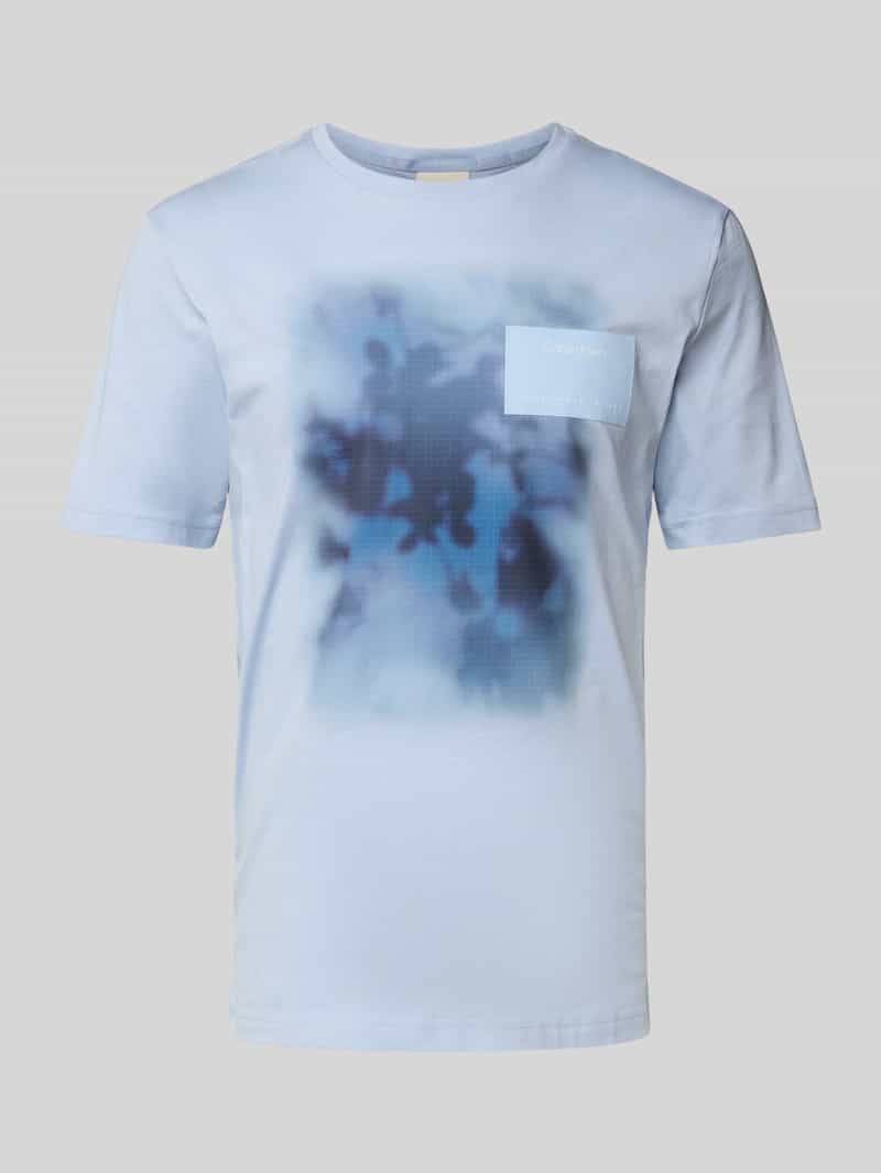CK Calvin Klein Regular fit T-shirt van puur katoen