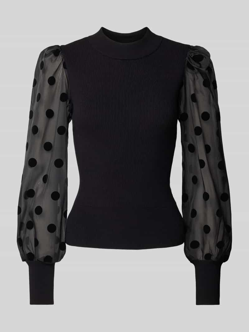 YAS Slim fit blouse met ballonmouwen, model 'DOTME'