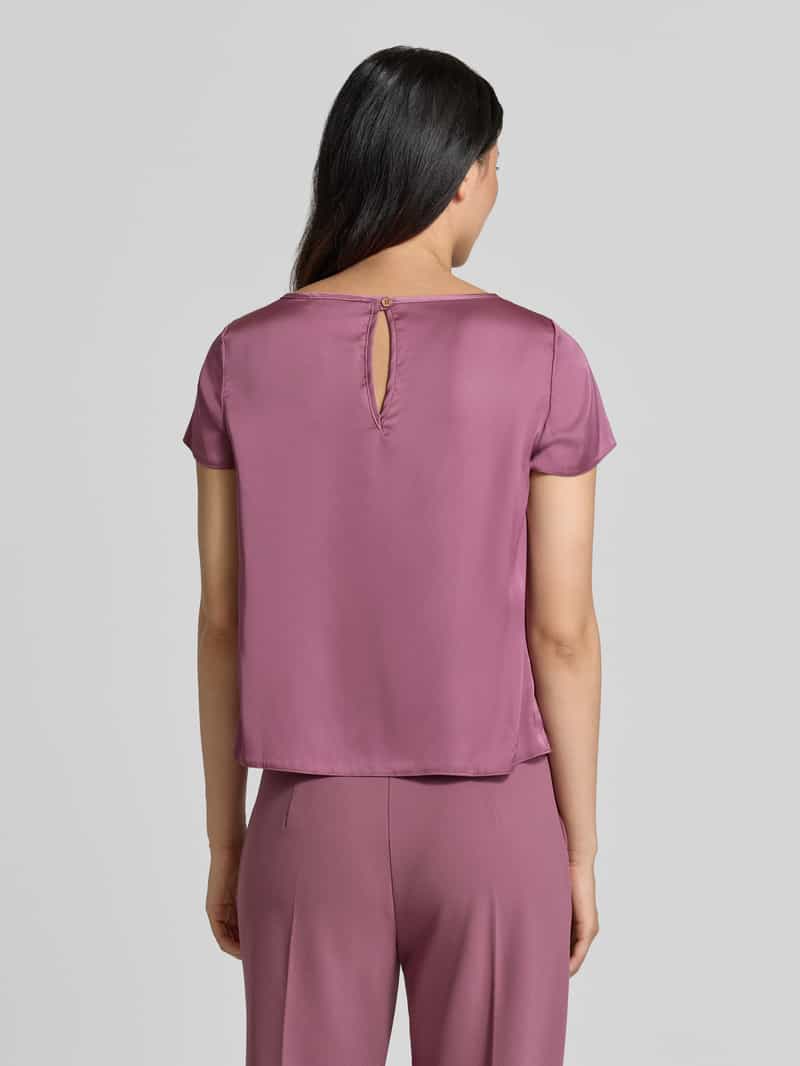 RINASCIMENTO Blouse van satijn met ronde hals