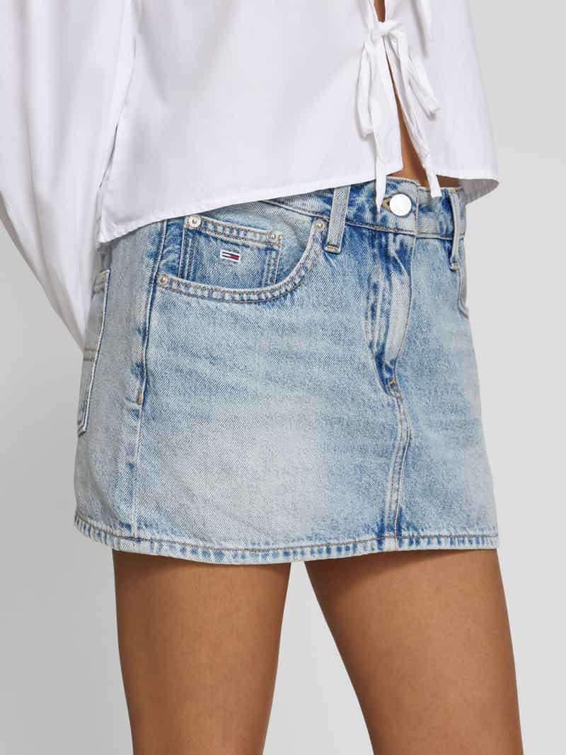 Tommy Jeans Micro-mini-jeansrok van een mix van katoen en lyocell