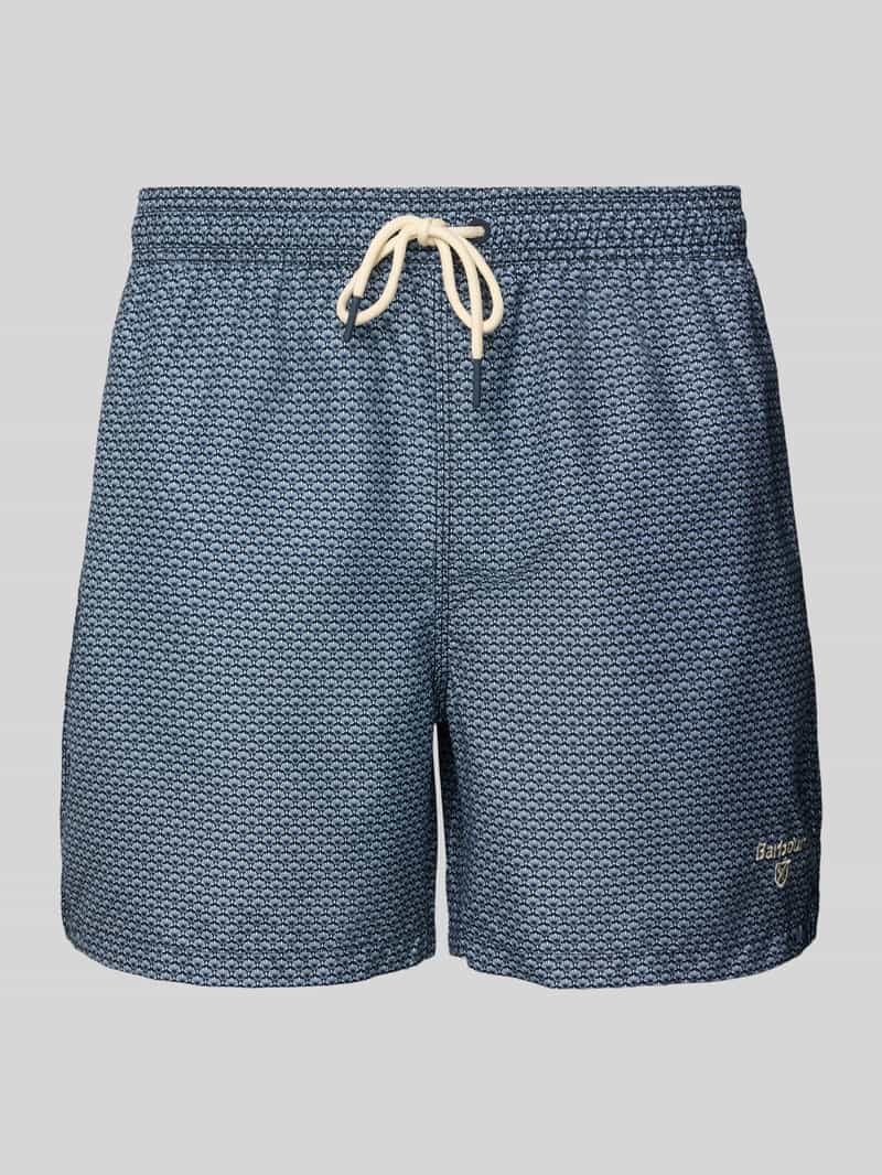 Barbour Zwembroek met labelstitching