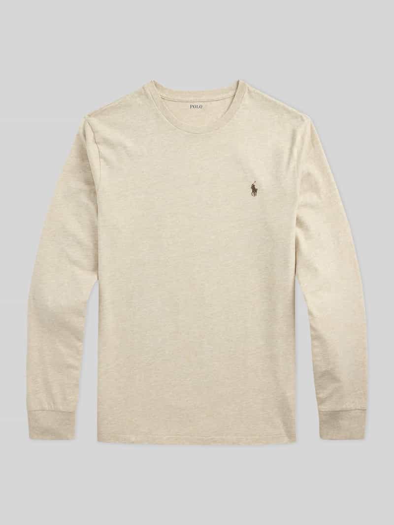 Regular fit shirt met lange mouwen van puur katoen