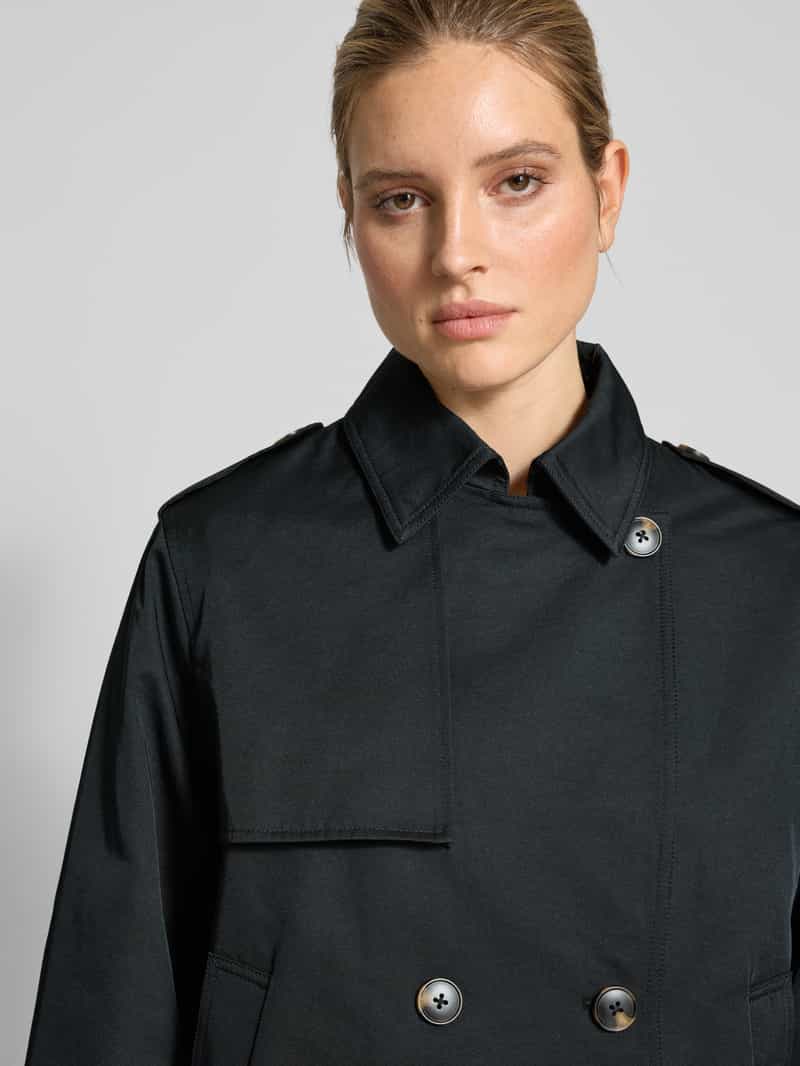 Jake*s Casual Trenchcoat met strookzakken